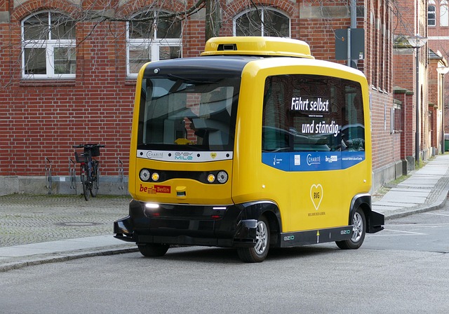 Autonomous vehicle navigating urban environment